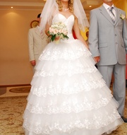 счастливое свадебное платье